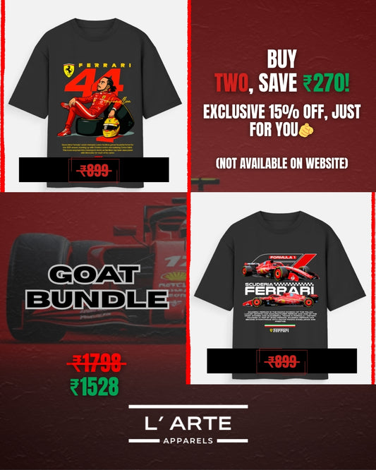 GOAT Bundle - Hamilton Print Unisex Oversized T-Shirt Combo